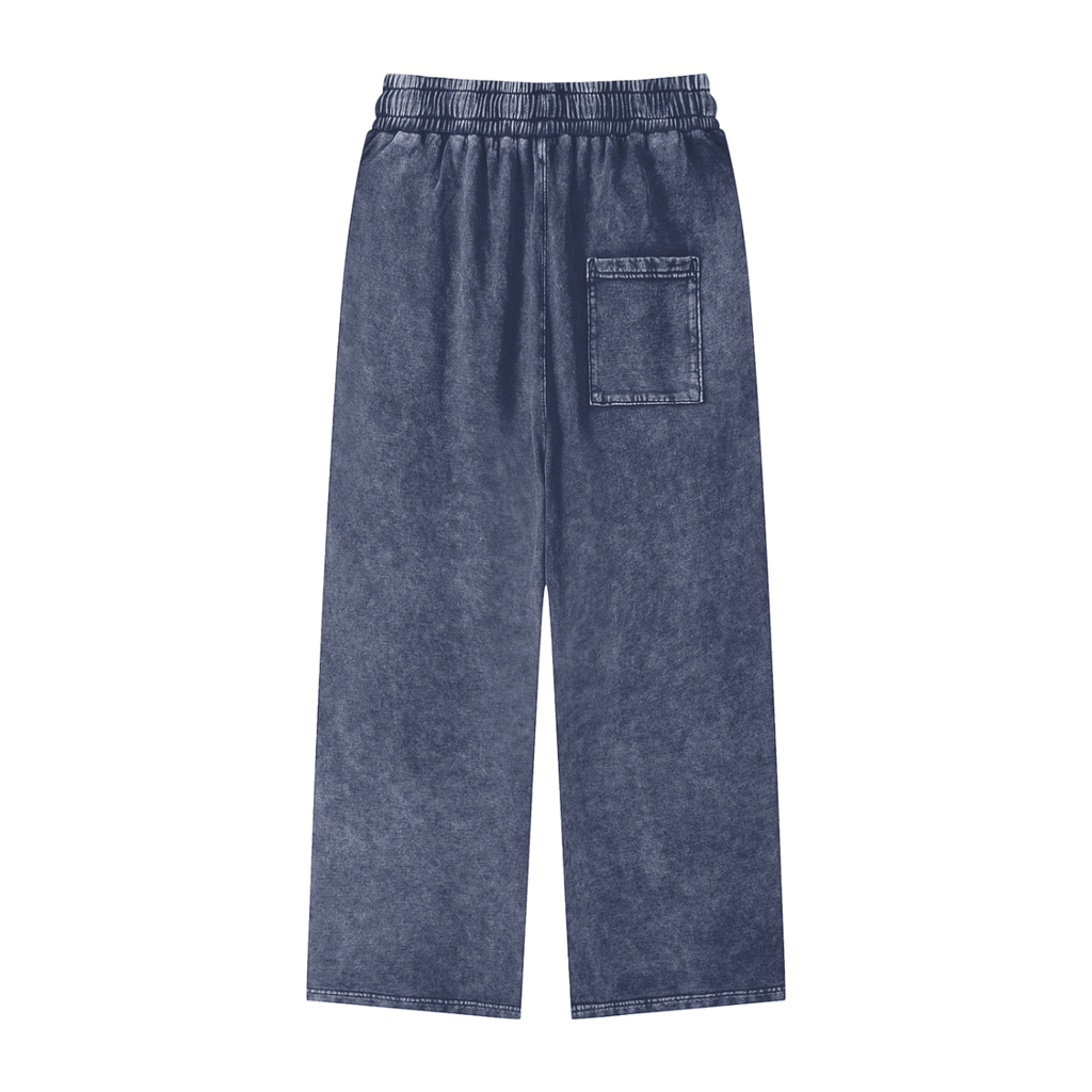 Royal Blue - Snow Washed Straight Leg Pants
