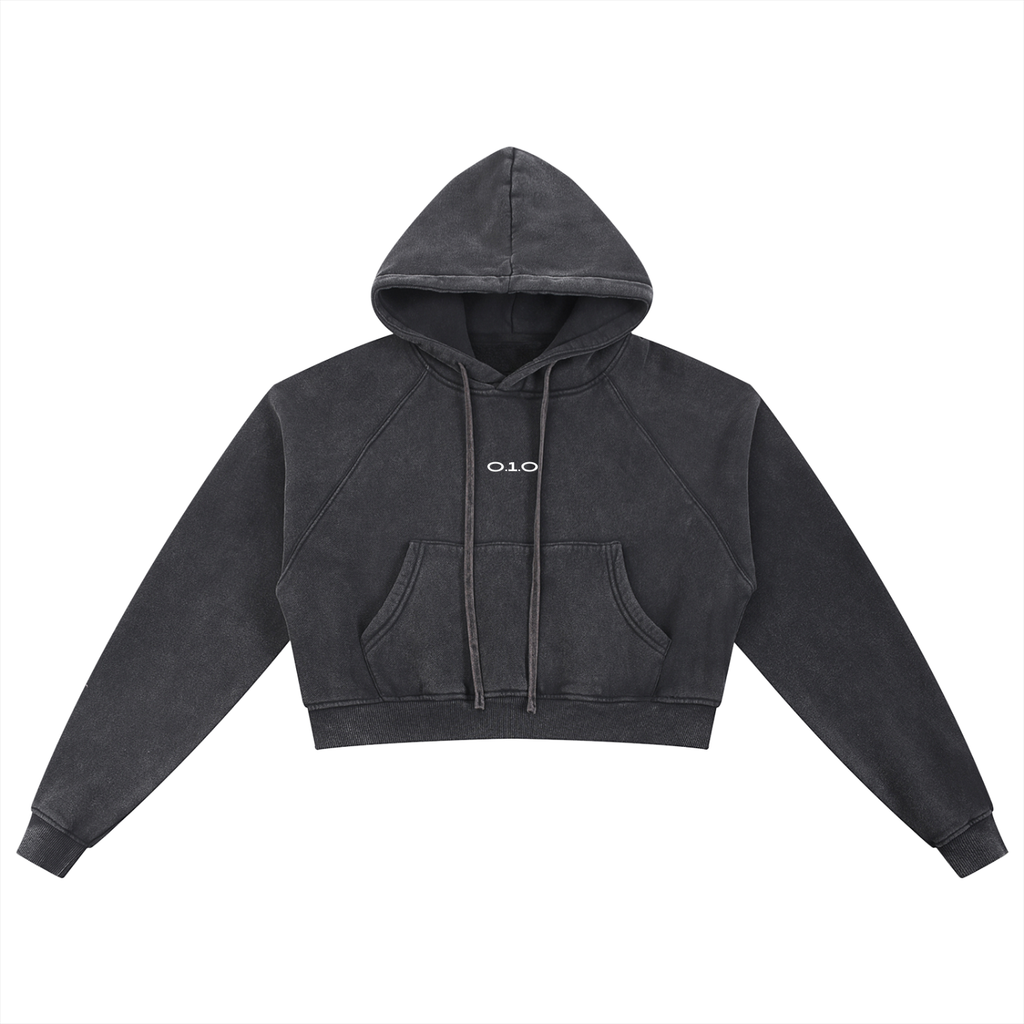 Women's O.1.O Garden - Snow Washed Cropped Hoodie