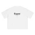 Taurus Bearth Sign - White Boxy Oversized T-Shirt