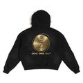 O.1.O Gold Plate - Sun Fade Boxy Detachable Fur Hoodie