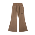 Coffee Women's - Vintage Washed Flared Fleece Pants