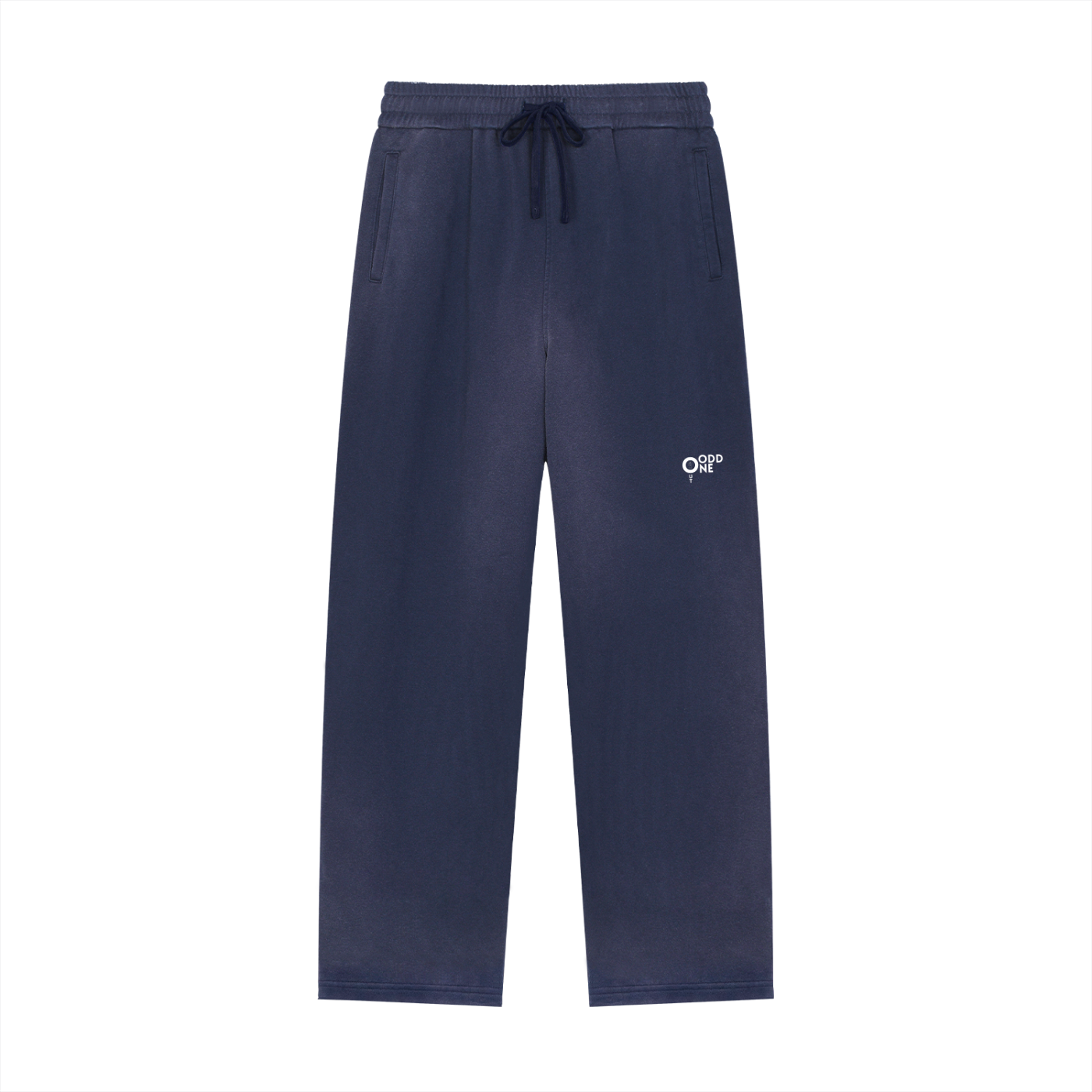 Sun Fade Raw Edge Straight-Leg Sweatpants