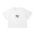 Leo  Bearth Sign - Women's white Crop T-Shirt  Mineral Wash Raglan