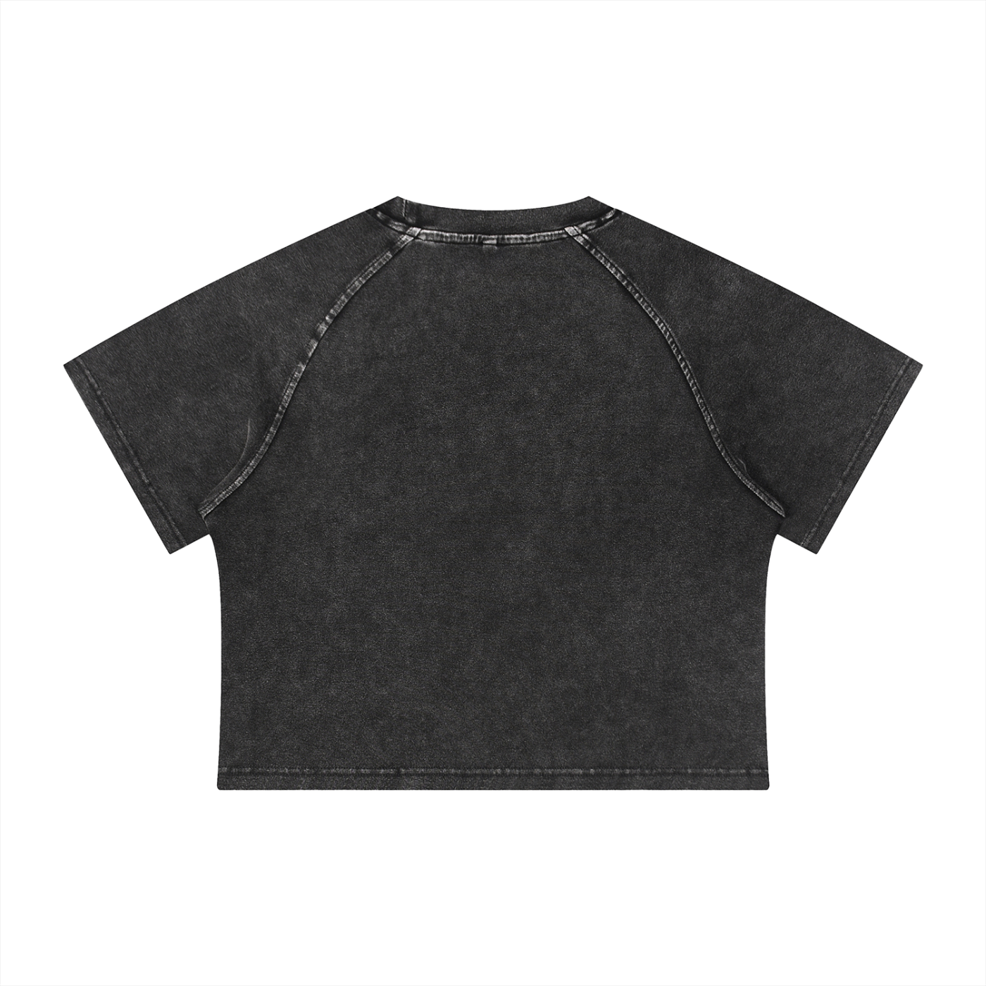 Gemini Bearth Sign - Women's Mineral Wash Raglan Crop T-Shirt