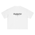 Sagittarius Bearth Sign - White Boxy Oversized T-Shirt