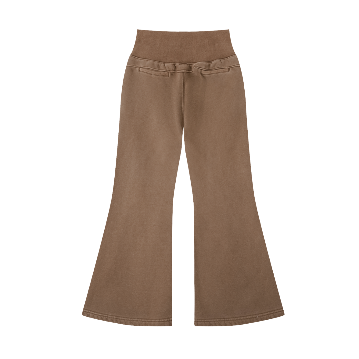 Coffee Women's - Vintage Washed Flared Fleece Pants