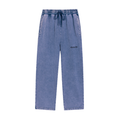 Royal blue  - Black Logo Snow Wash Heavyweight Sweatpants