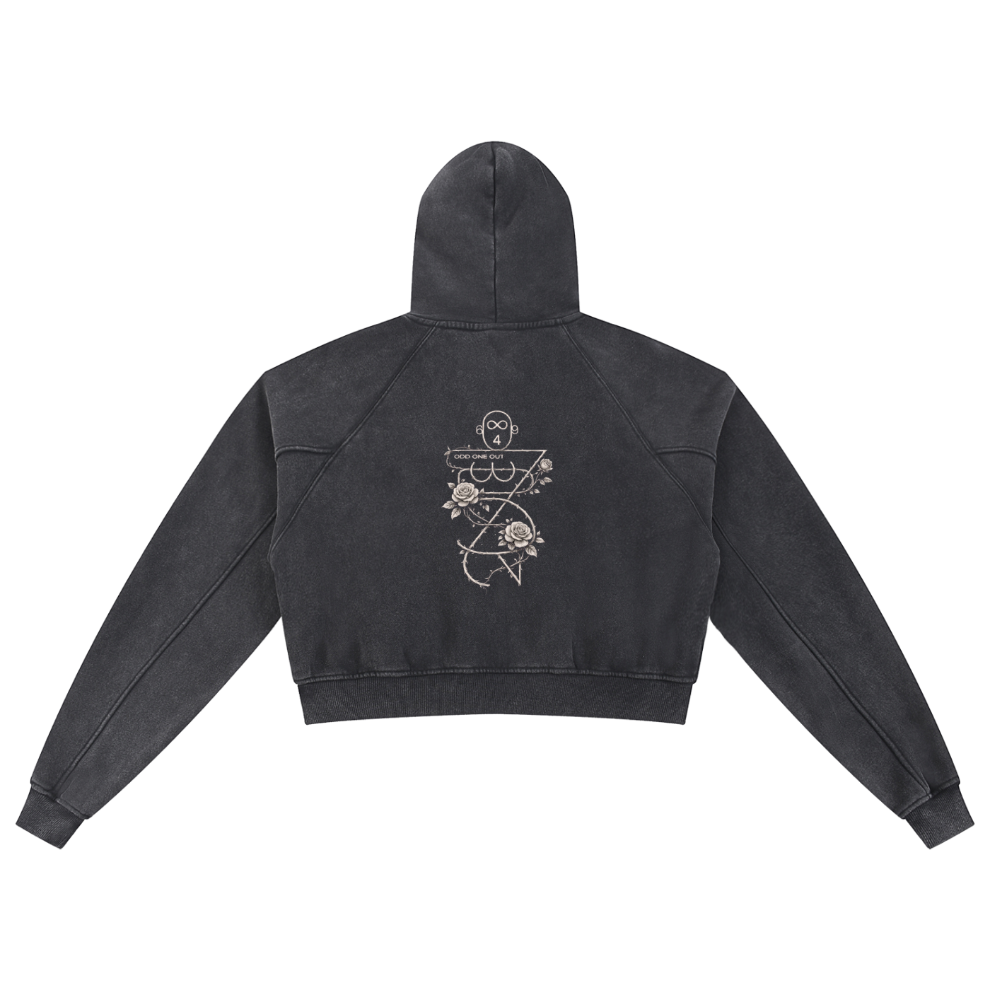 Women's O.1.O Garden - Snow Washed Cropped Hoodie