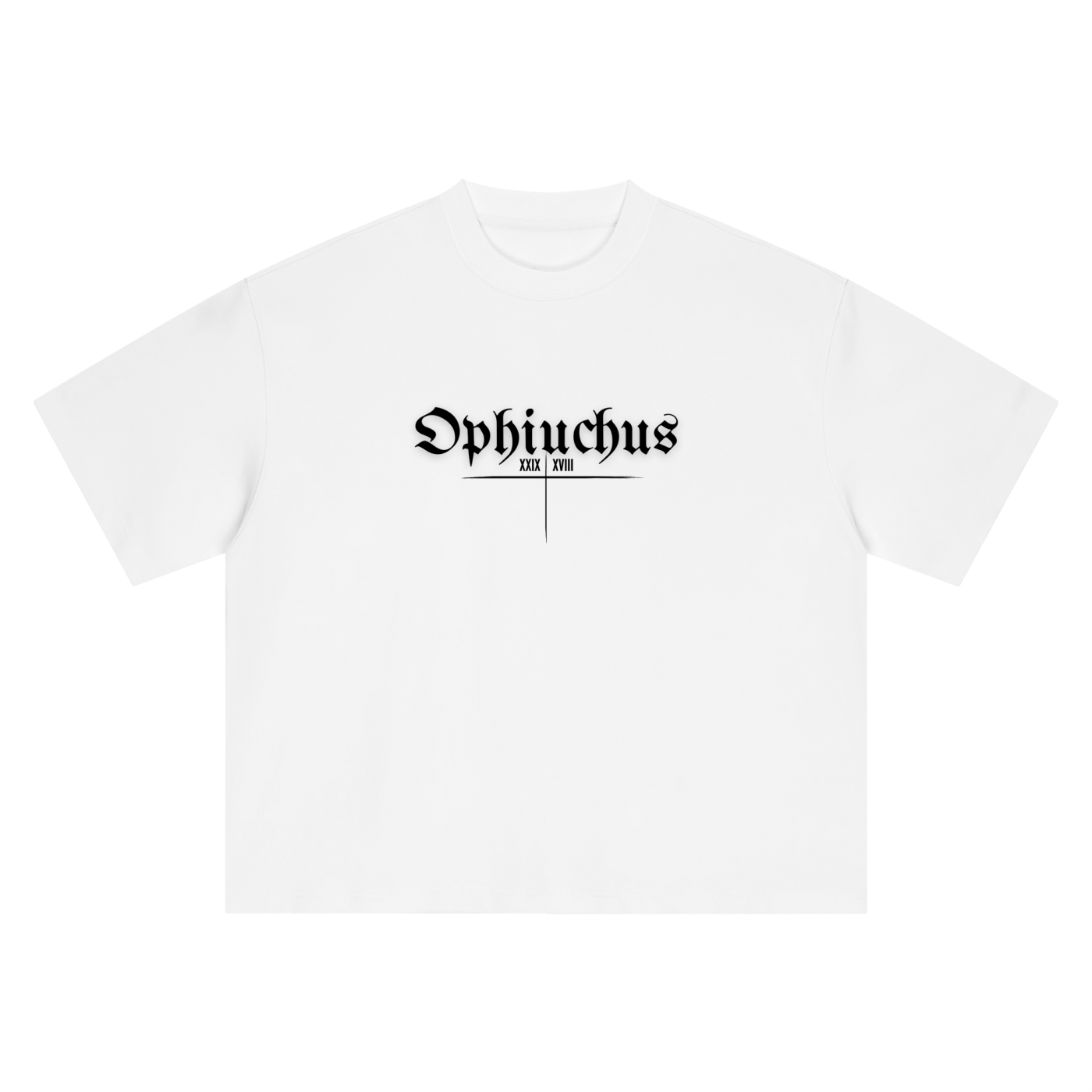 Ophiuchus Bearth Sign - White Boxy Oversized T-Shirt