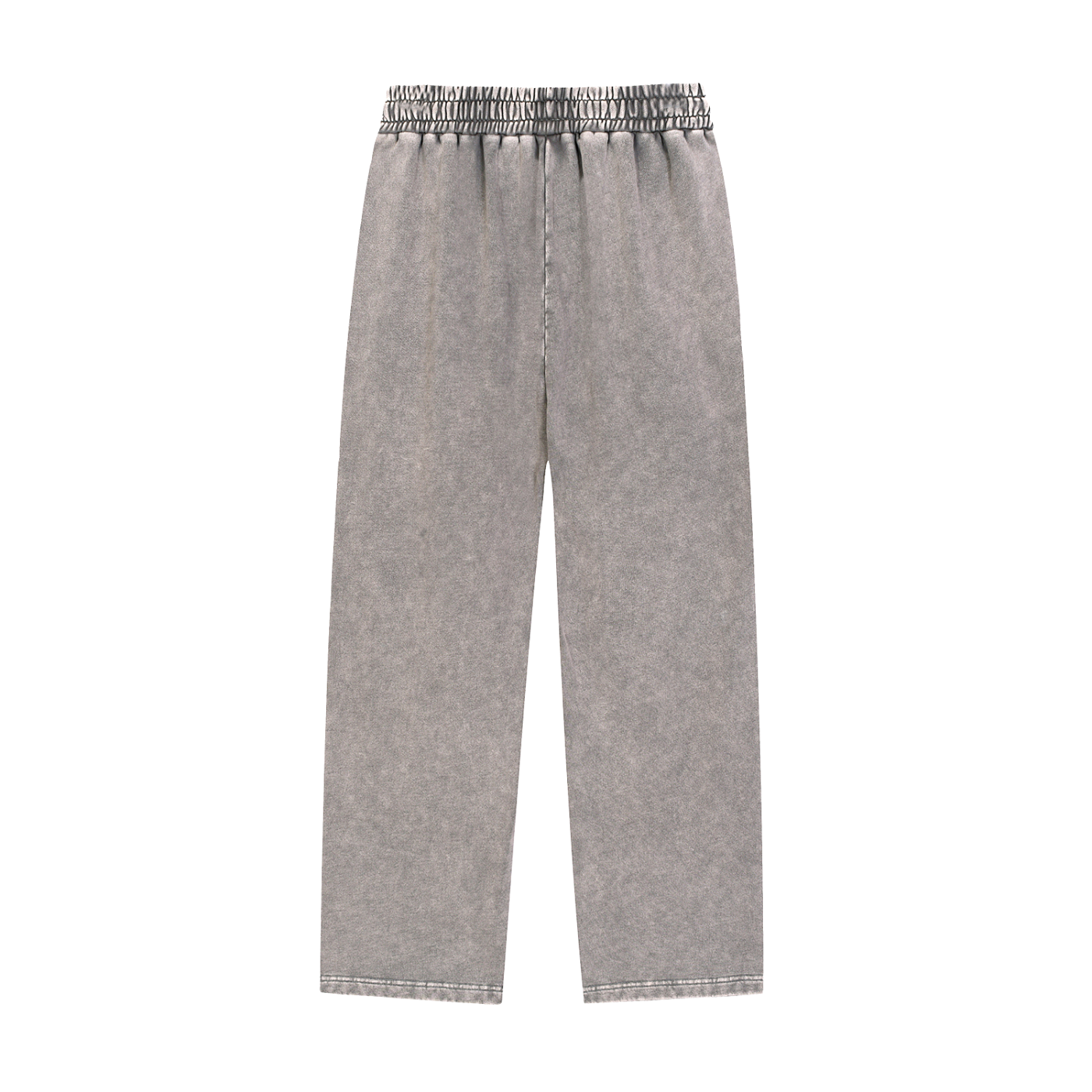 Light Gray - Black Logo Snow Washed Heavyweight Sweatpants
