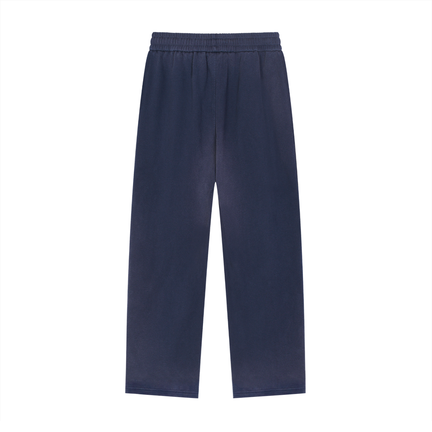 Midnight blue - Sun Fade Raw Edge Straight-Leg Sweatpants