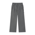 Dark Grey - Snow Washed Tape Raw Edge Sweatpants
