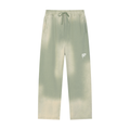 Sage green - Sun Fade Raw Edge Straight-Leg Sweatpants