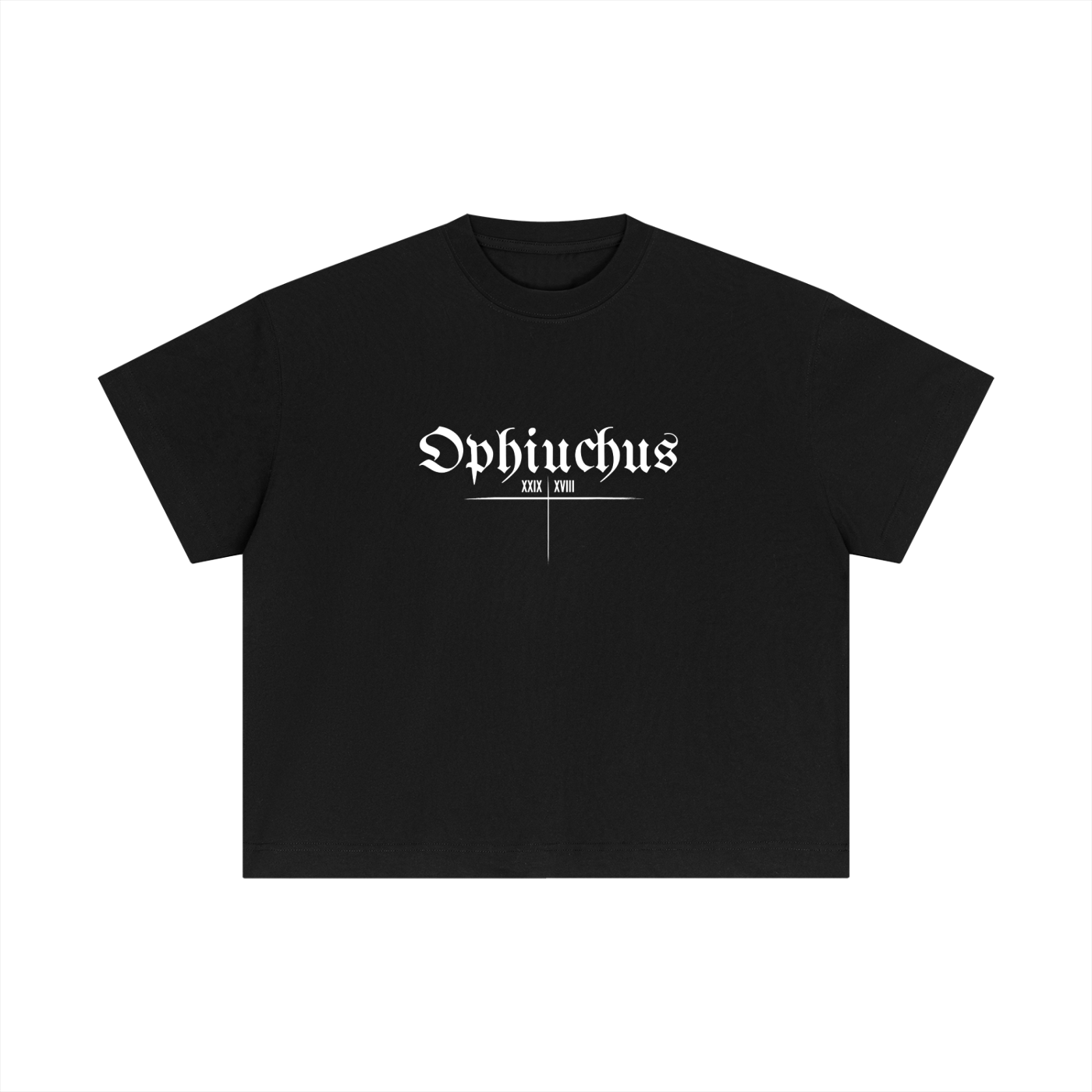 Ophiuchus Bearth Signs - Black Essential Cotton Boxy T-Shirt