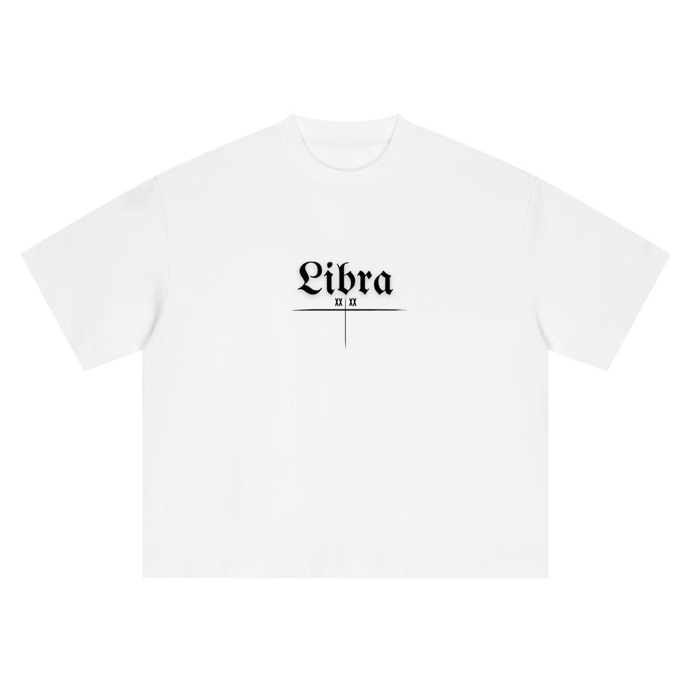 Libra Bearth Sign - White Boxy Oversized T-Shirt