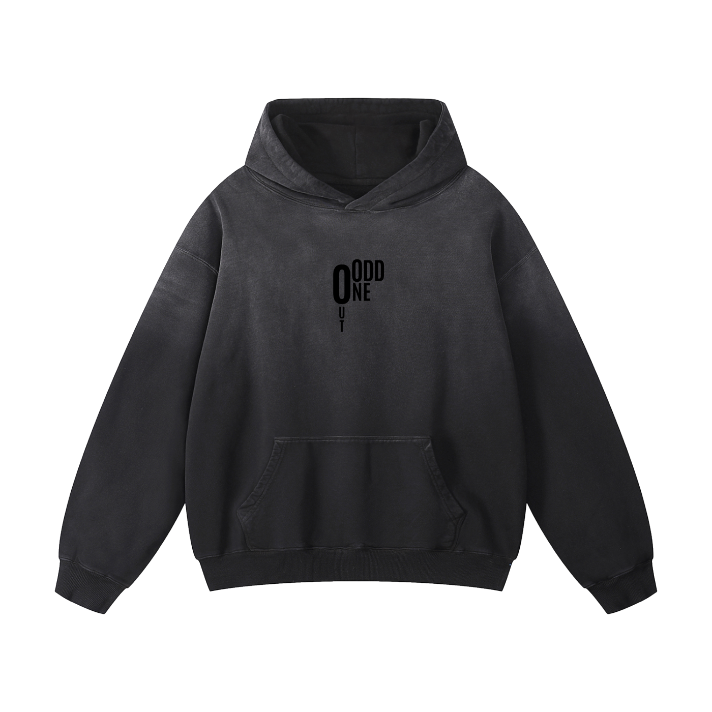 O.1.O Art - Heavyweight Grey Sunfade Oversized Hoodie