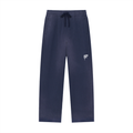 Midnight blue - Sun Fade Raw Edge Straight-Leg Sweatpants