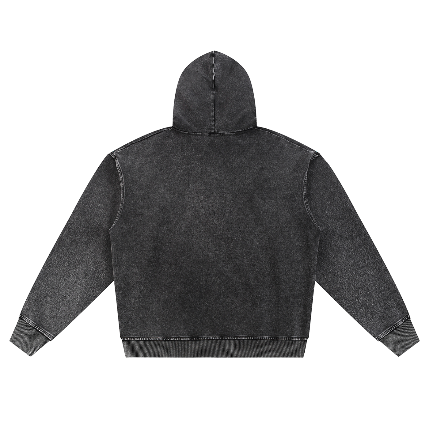 Royal Blue | Light Blue | Black - Snow Wash Oversized Zip-Up Hoodie