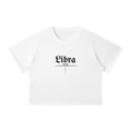 Libra Bearth Sign - Women's white Crop T-Shirt  Mineral Wash Raglan