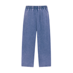 Royal blue  - Black Logo Snow Wash Heavyweight Sweatpants