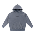 O.1.O Chrome - Dark Grey | Light Grey - Snow Wash Fleece Oversize Hoodie
