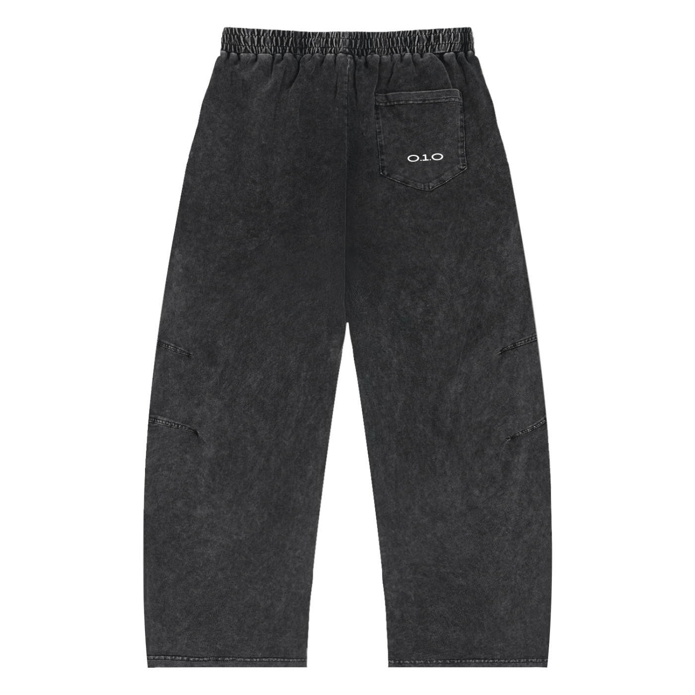 Snow Wash Drawstring Cotton Pants