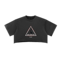 Women's Snow Washed Raw Edge Crop Top