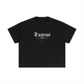 Taurus Bearth Signs - Black Essential Cotton Boxy T-Shirt