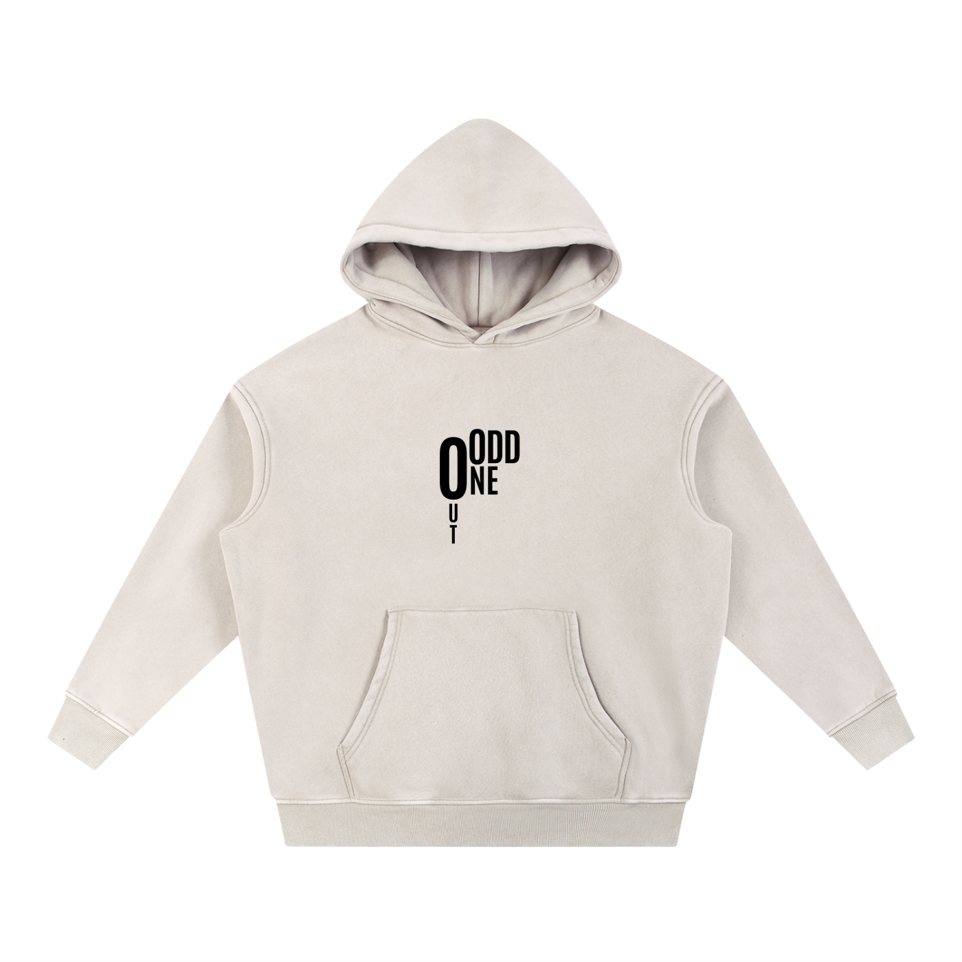 Mild Apricot O.1.O Min - Snow Wash Fleece Oversize Hoodie