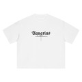 Aquarius Bearth Sign - White Boxy Oversized T-Shirt
