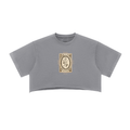Women's Snow Washed Raw Edge Crop Top